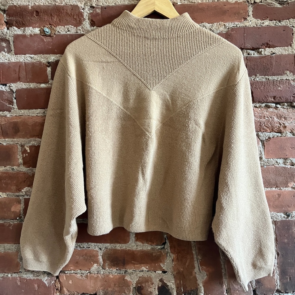 Light brown cropped sweater